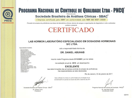 Certificado PNCQ